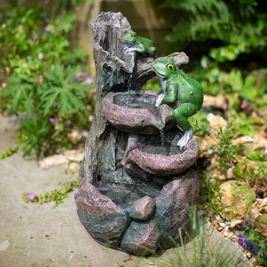 Easy Fountain Frog Pools Solar Water Feature
