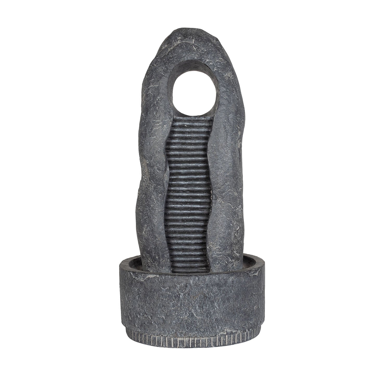 Easy Fountain Rippled Monolith LED Hybrid Water Feature