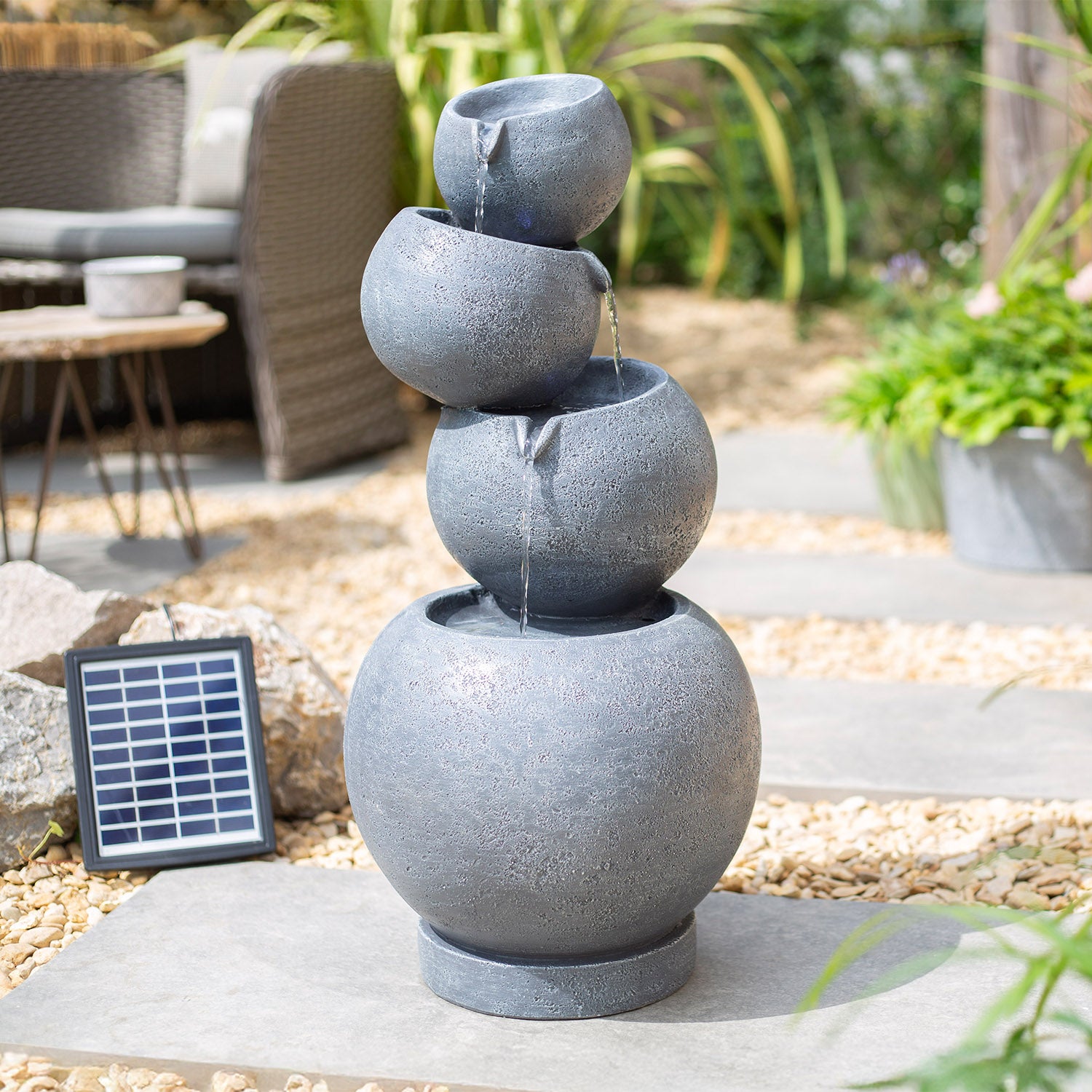 Easy Fountain Balanced Pours LED Hybrid Water Feature