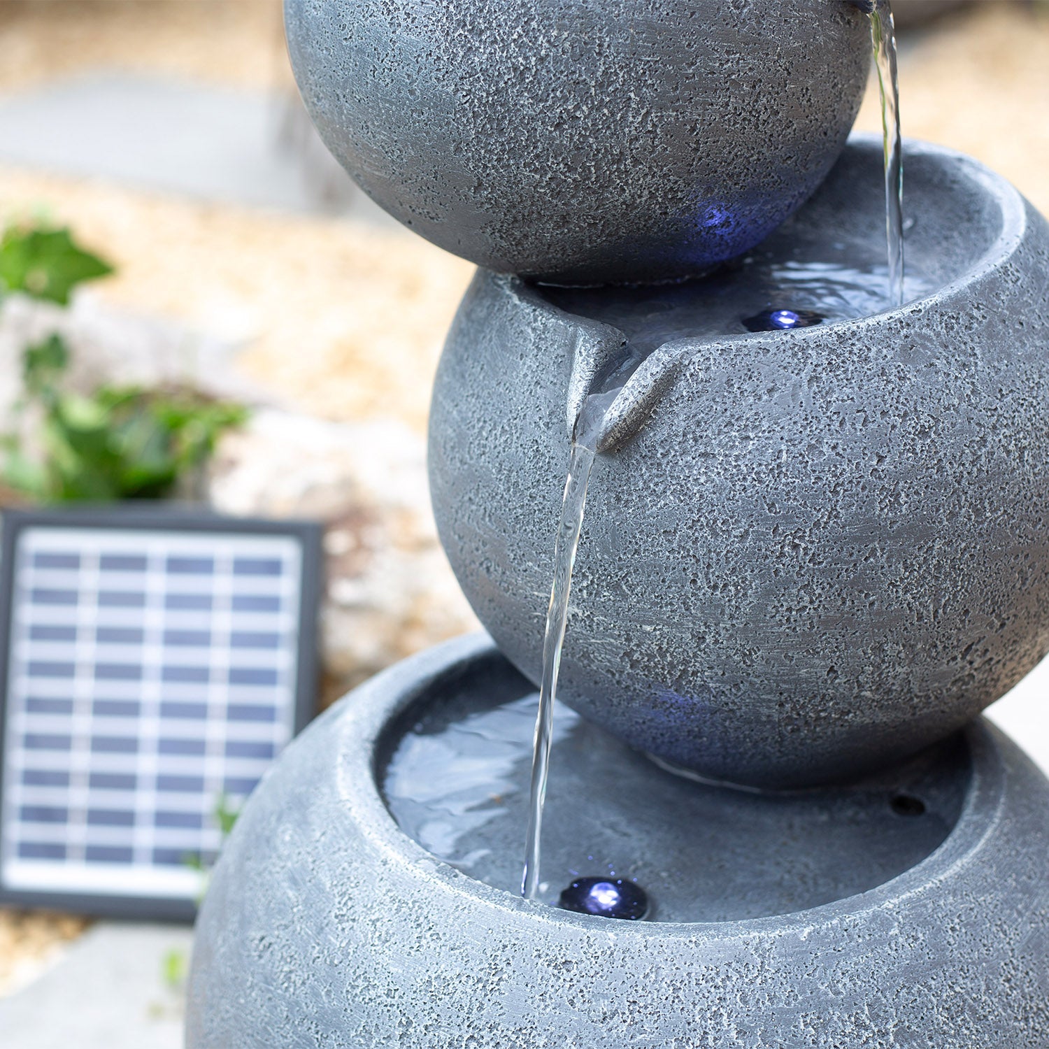 Easy Fountain Balanced Pours LED Hybrid Water Feature