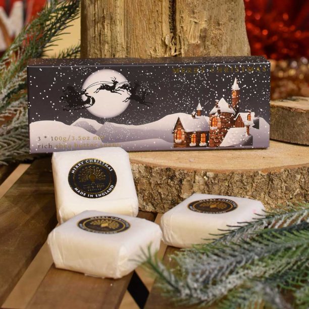The English Soap Company Winter Village Triple Soap Gift Box