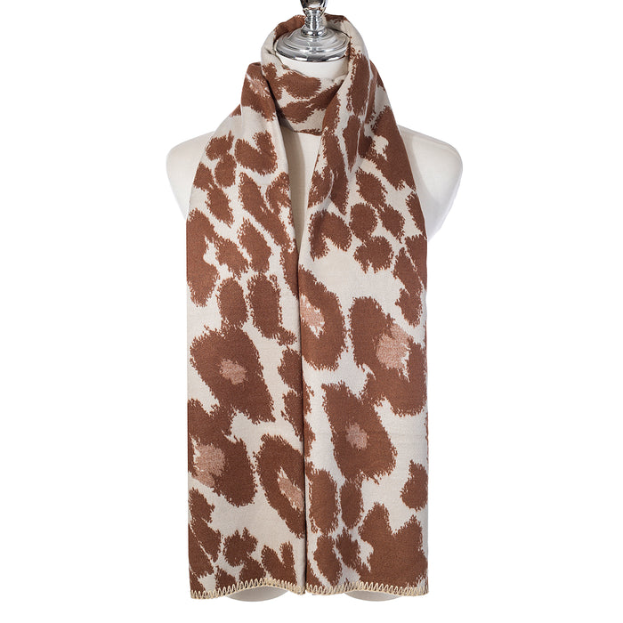 Accessories by Park Lane Animal Print Scarf Cappuccino