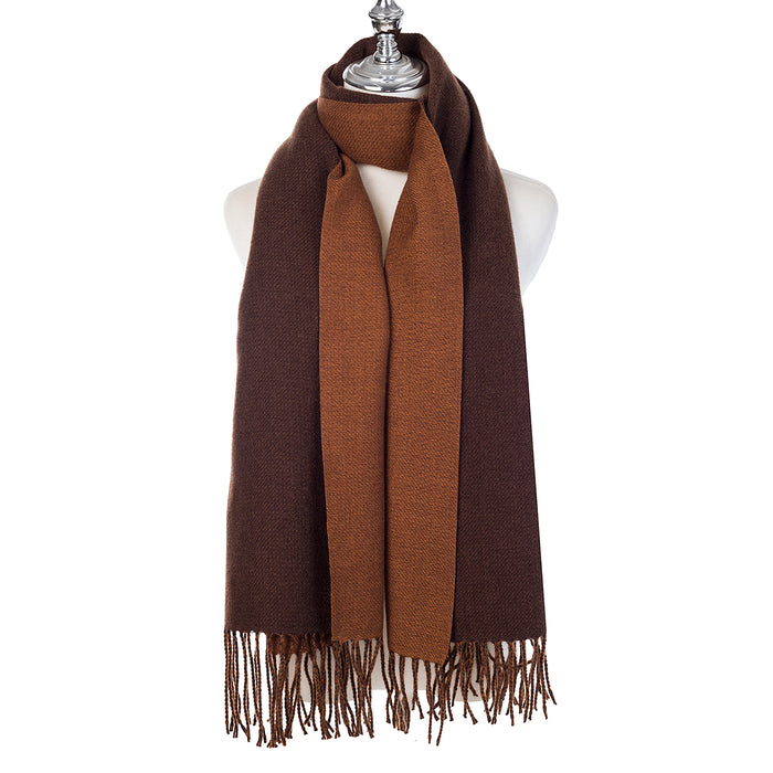 Accessories by Park Lane 2 Tone Scarf Cocoa