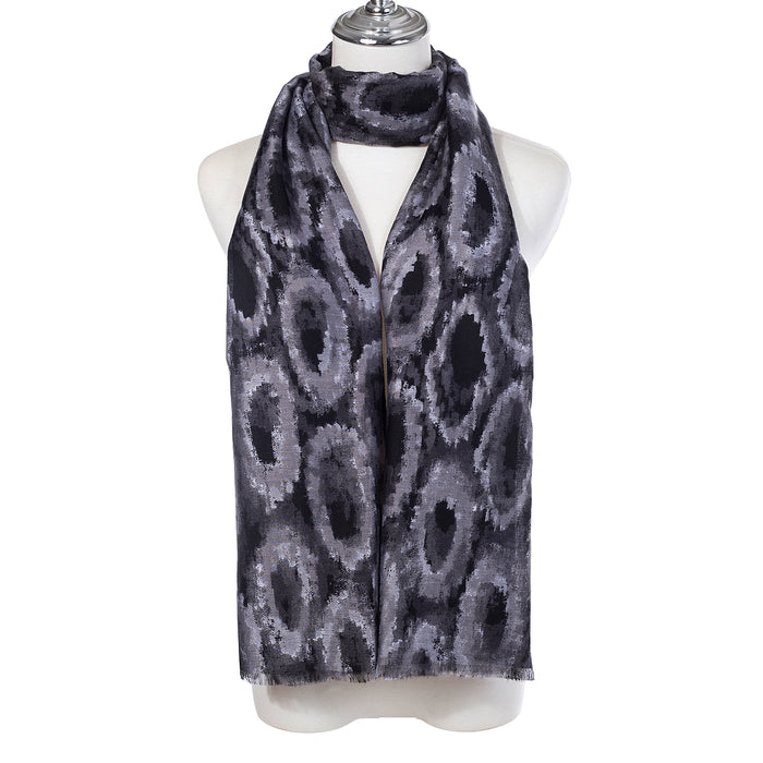 Accessories by Park Lane Scarf Ebony Patch