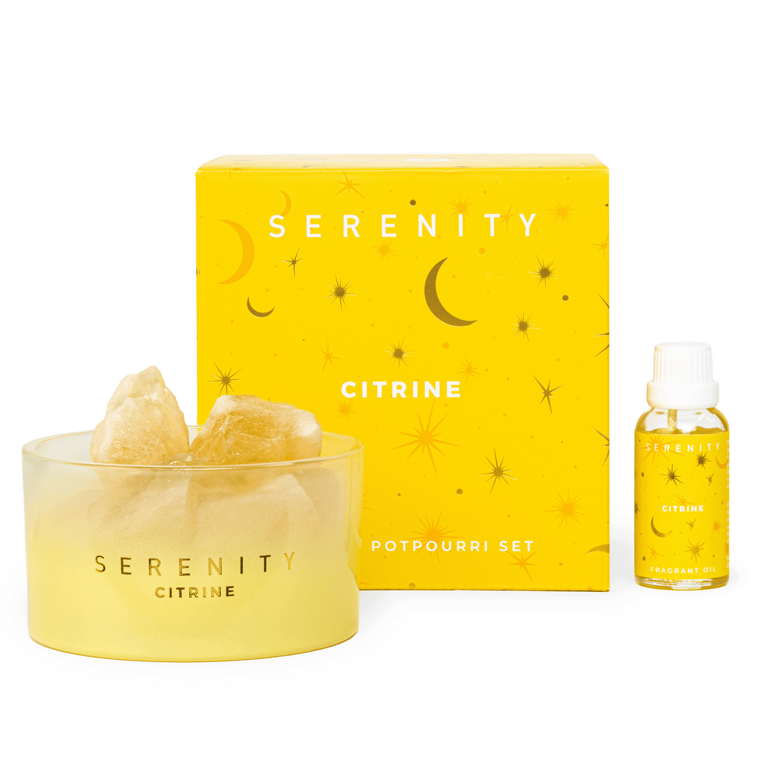 Serenity Energise Citrine Crystal Potpourri & Oil