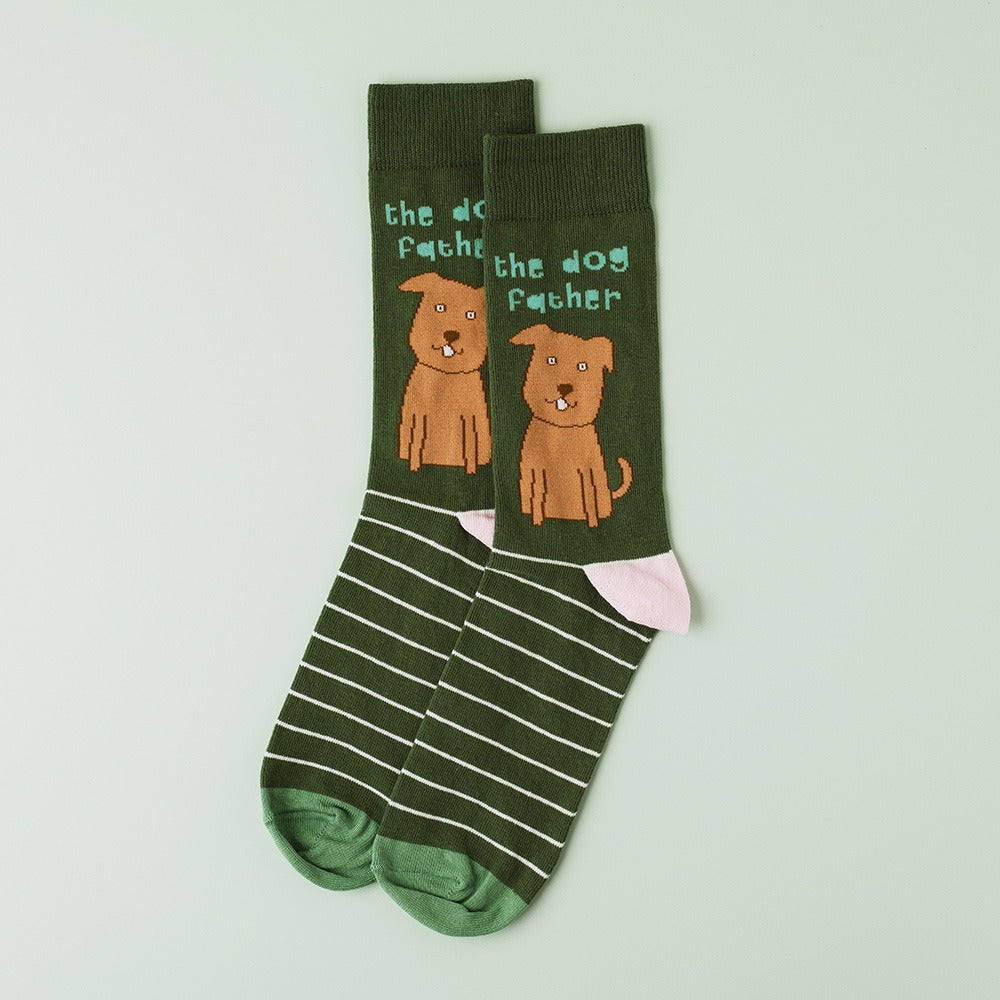 Rosie Made a Thing Dog Father Socks
