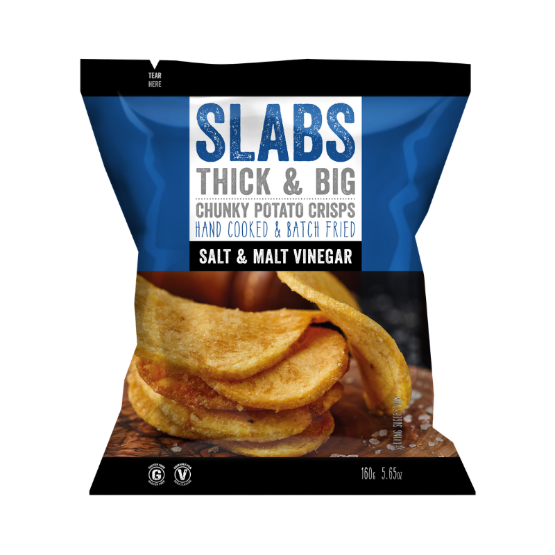 Slabs Salt & Malt Vinegar 160g