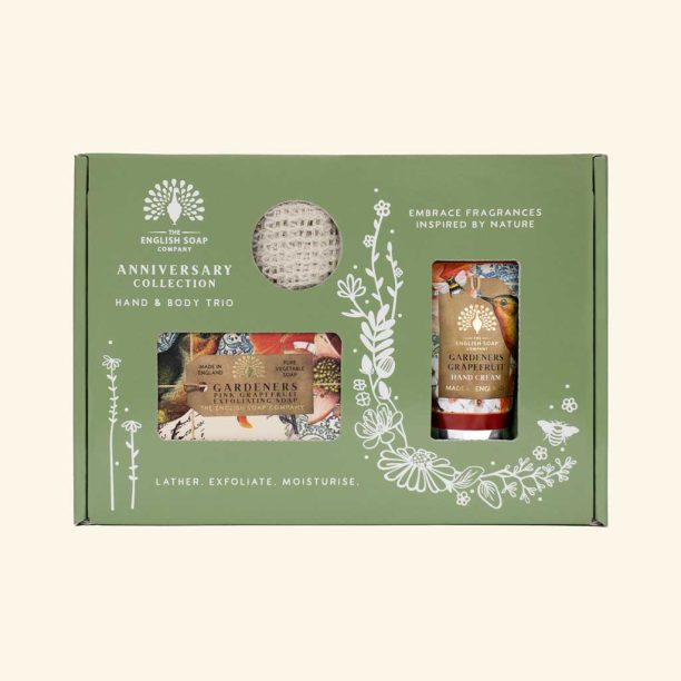 The English Soap Company Anniversary Gardeners Grapefruit Hand and Body Trio