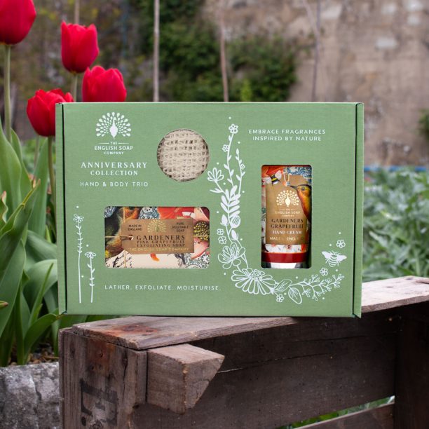 The English Soap Company Anniversary Gardeners Grapefruit Hand and Body Trio