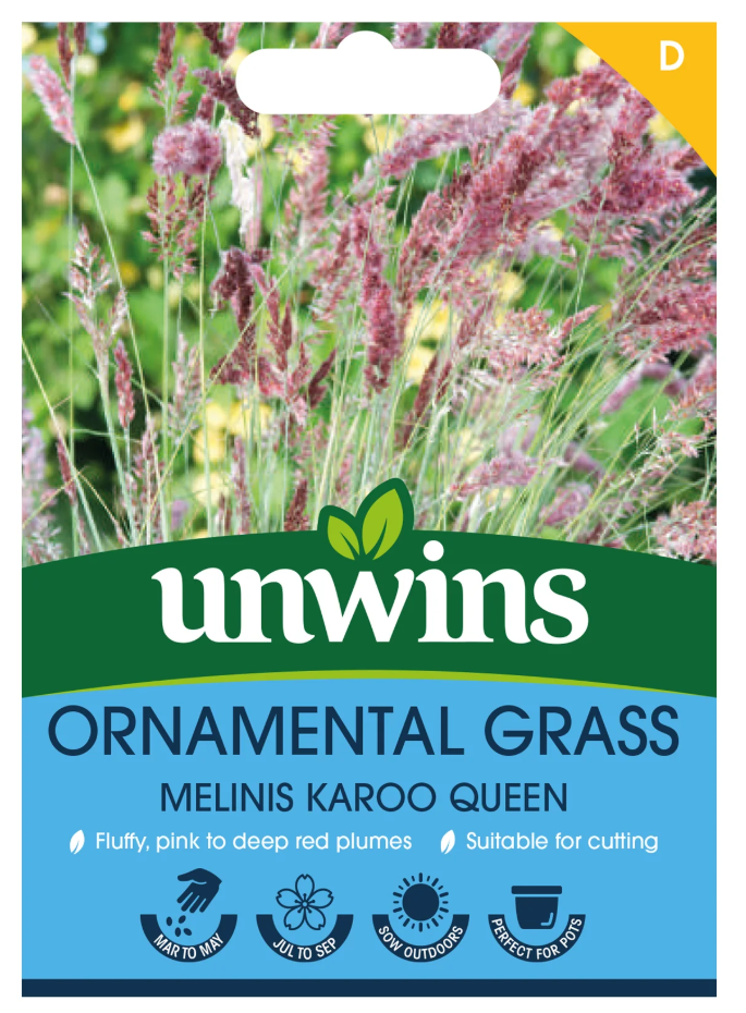 Unwins Ornamental Grass Melinis Karoo Queen Seeds