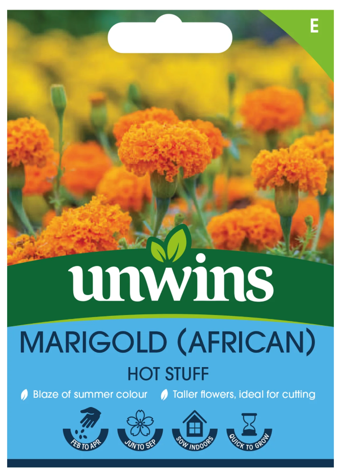 Unwins African Marigold Hot Stuff Seeds