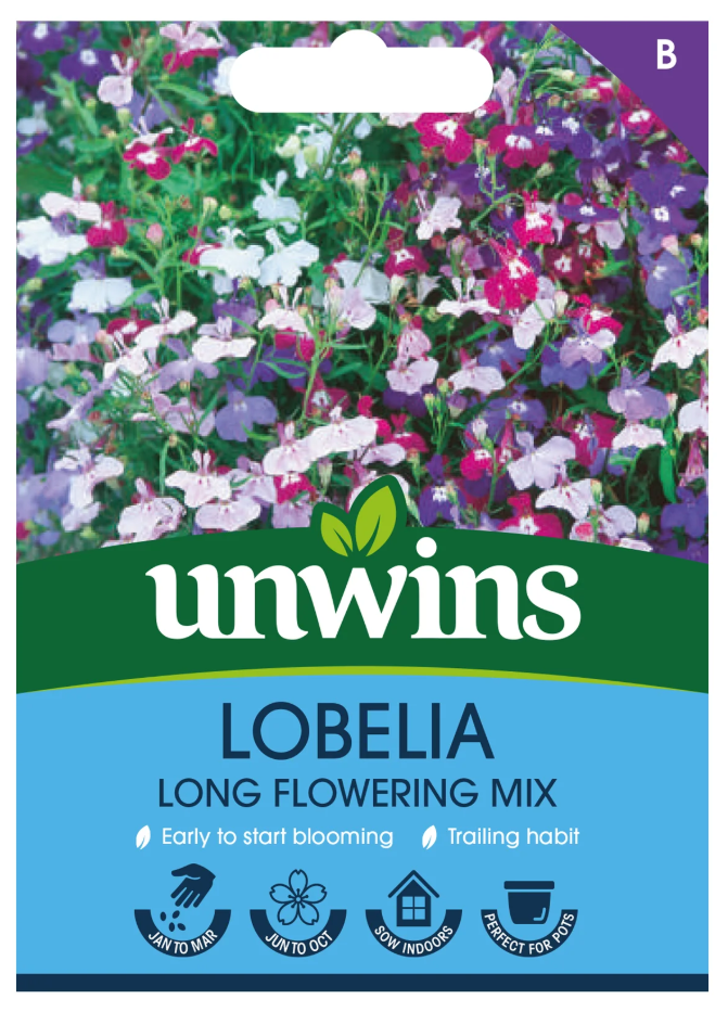 Unwins Lobelia Long Flowering Mix Seeds