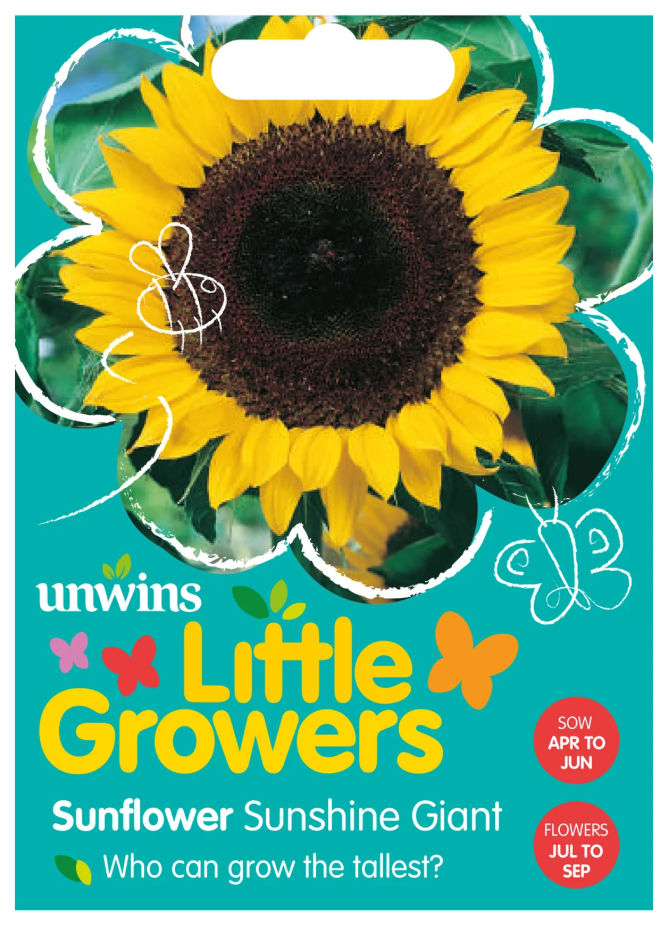 Unwins Little Growers Sunflower Sunshine Giant Seeds