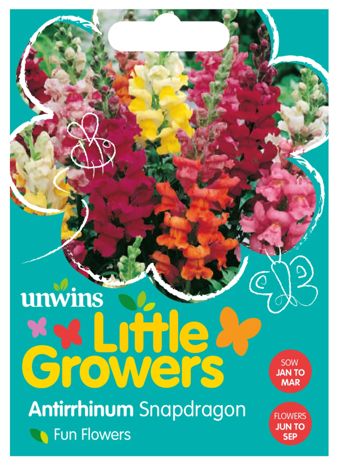 Unwins Little Growers Antirrhinum Snapdragon Seeds