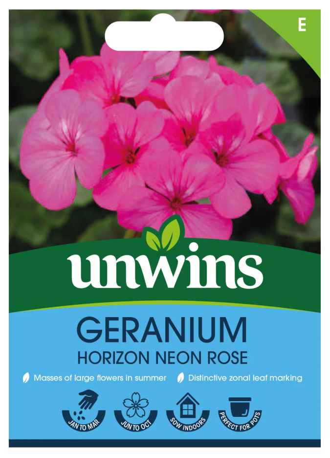 Unwins Geranium Horizon Neon Rose Seeds