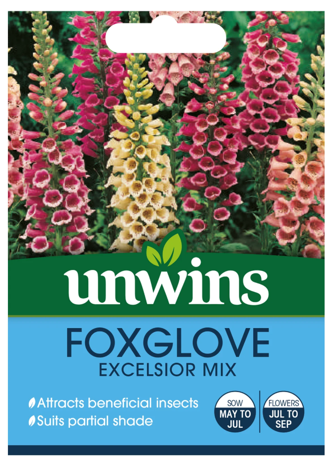 Unwins Foxglove Excelsior Mix Seeds