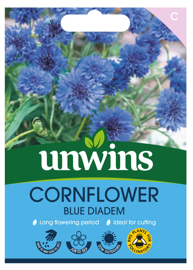 Unwins Cornflower Blue Diadem Seeds