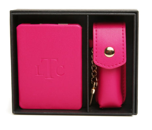 The London Train Case Co. Hot Pink Gift Set