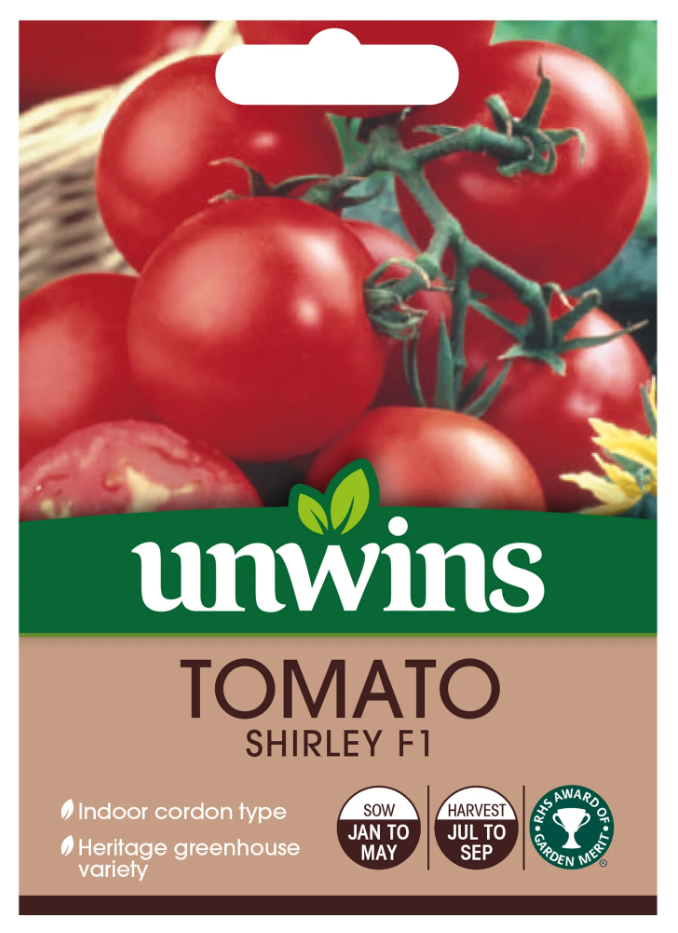 Unwins Round Tomato Shirley F1 Seeds
