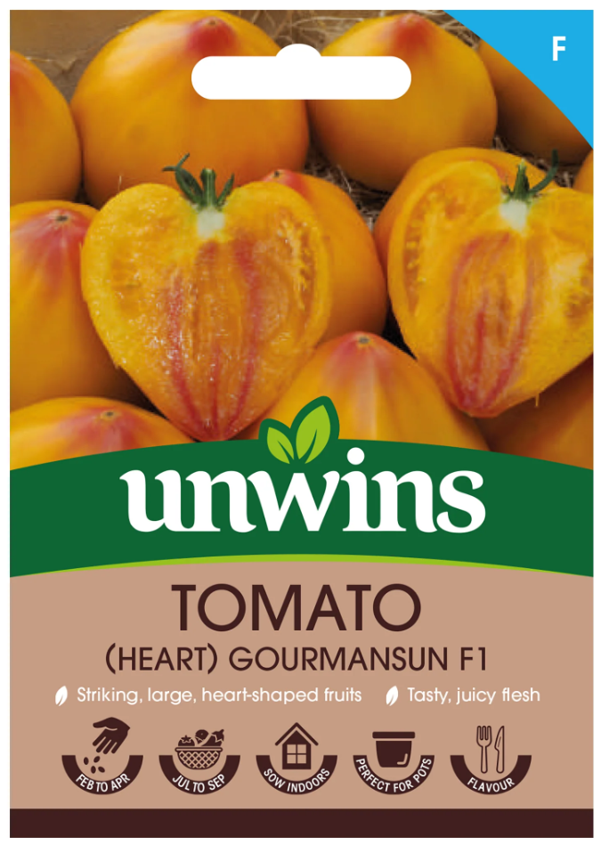 Unwins Heart Tomato Gourmansun F1 Seeds