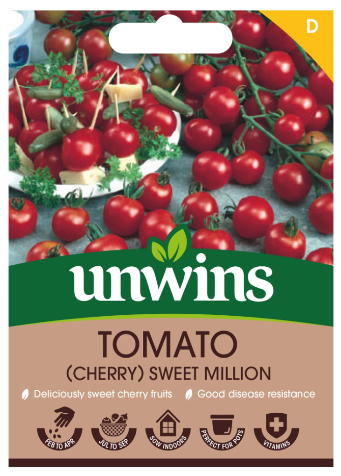 Unwins Cherry Tomato Sweet Million Seeds