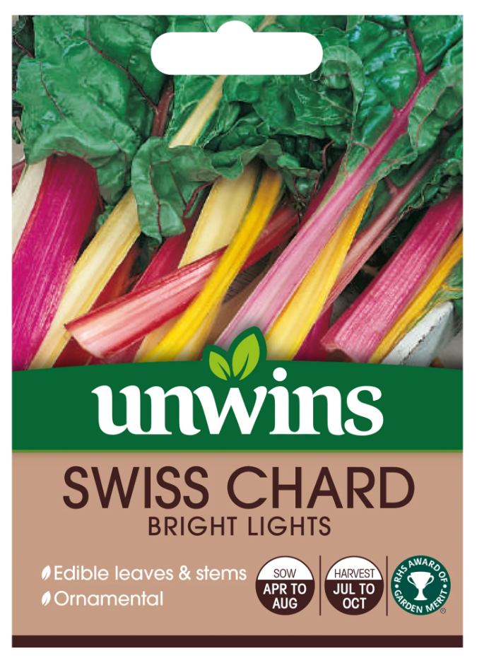 Unwins Swiss Chard Bright Lights Seeds