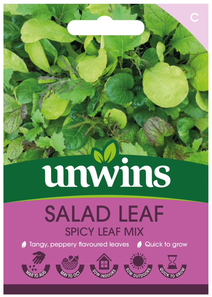 Unwins Salad Leaf Spicy Leaf Mix Seeds