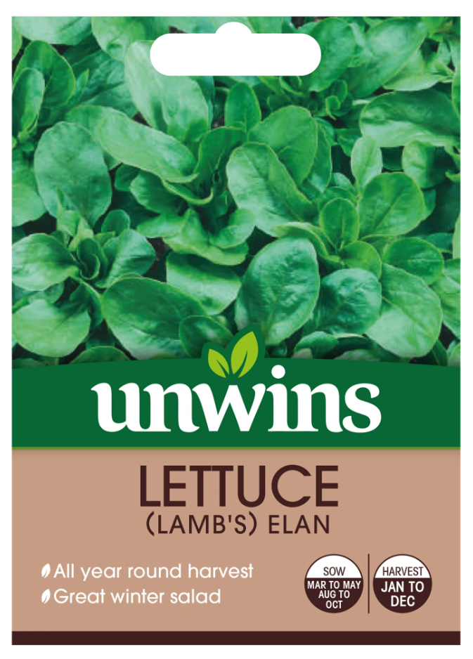 Unwins Lamb's Leaves Lettuce Elan Seeds