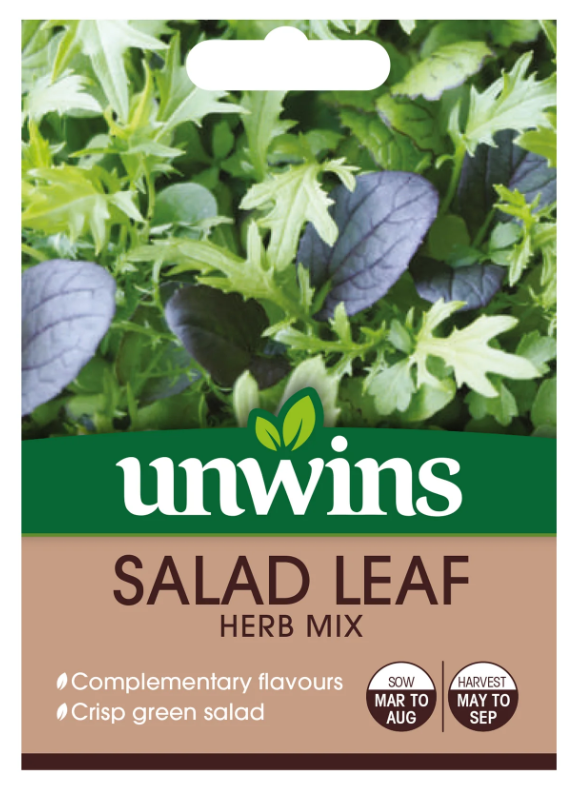 Unwins Salad Leaf Herb Mix Seeds