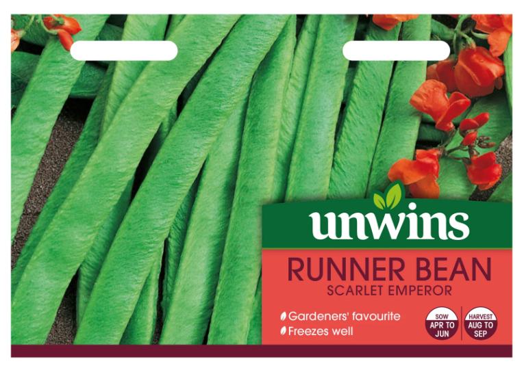Unwins Runner Bean Scarlet Emperor