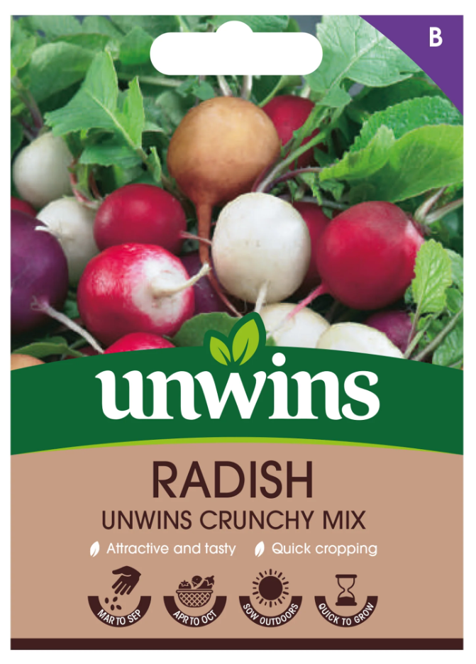 Unwins Radish - Unwins Crunchy Mix Seeds