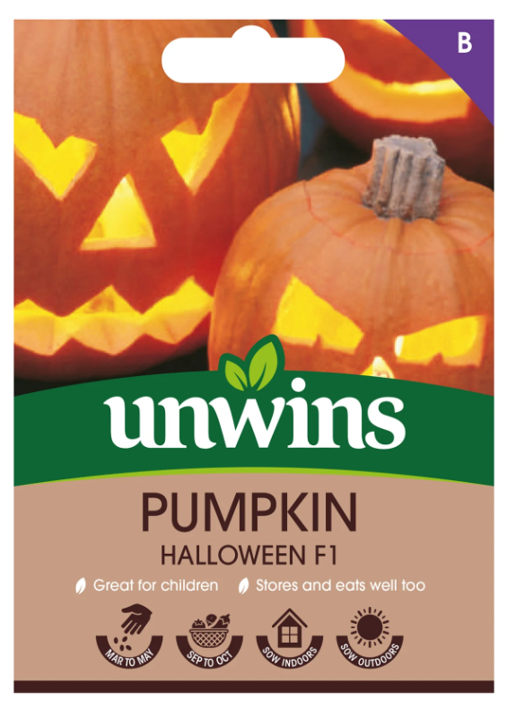 Unwins Pumpkin Halloween F1 Seeds