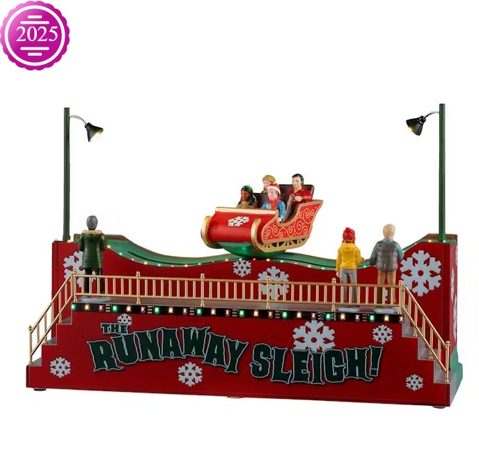 Lemax The Runaway Sleigh With 4.5V Adaptor 54453-UK