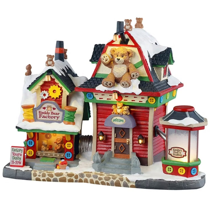 Lemax Teddy Bear Factory With 4.5V Adaptor 55312-UK