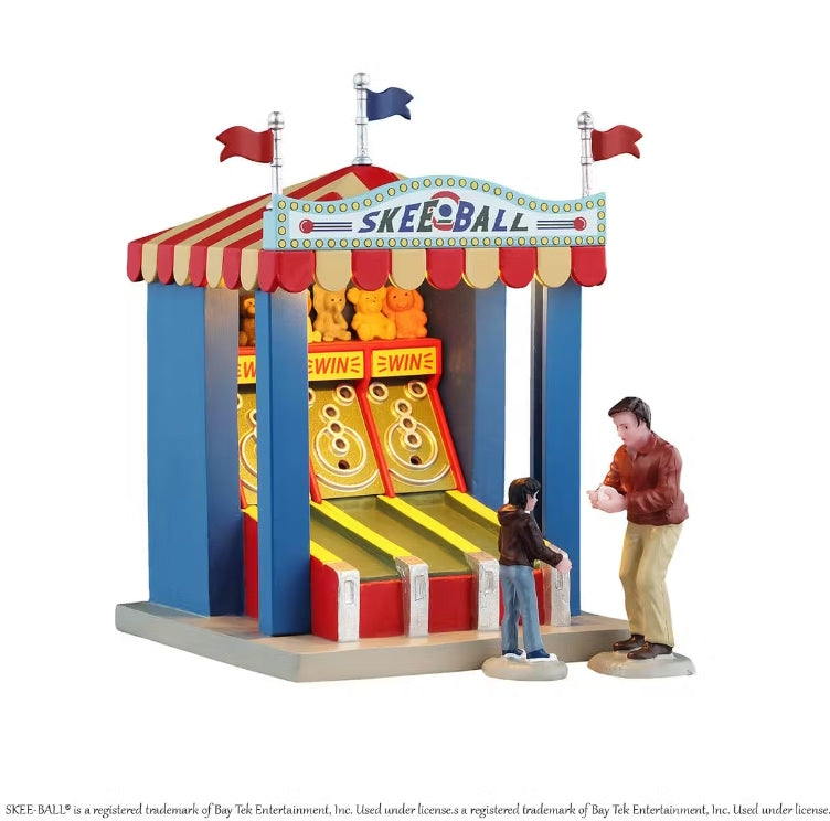 Lemax Skee Ball Game Set Of 3 Battery Operated 54461