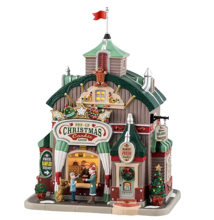 Lemax Pop-Up Christmas Cookie Shop With 4.5V Adaptor 45248-UK