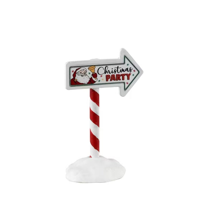 Lemax Christmas Party Sign 34093