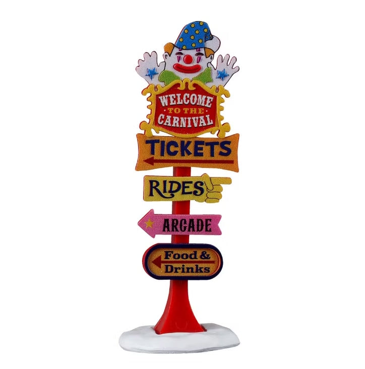 Lemax Carnival Welcome Sign 54465