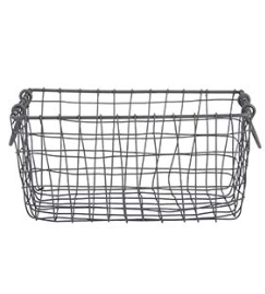 Fallen Fruits Wire Basket Small Rectangle