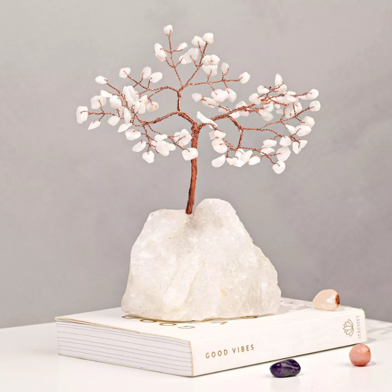 Serenity Gemstone Tree - White Jade