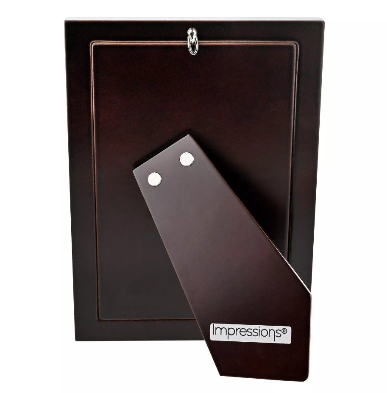 Impressions 999 Silver Narrow Rock Photo Frame 5" x 7"