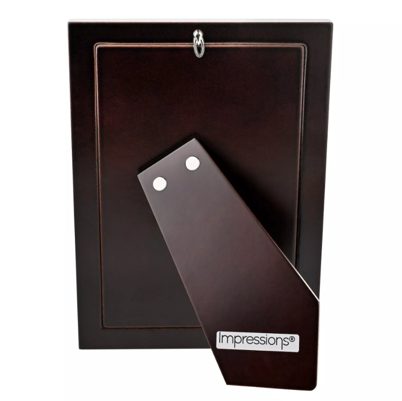 Impressions 999 Silver Narrow Rock Photo Frame 4" x 6"