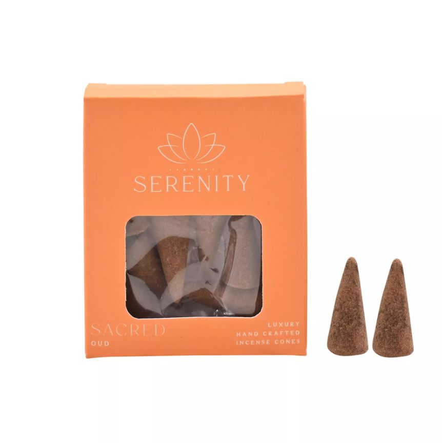 Serenity Sacred 10 Incense Cones - Oud