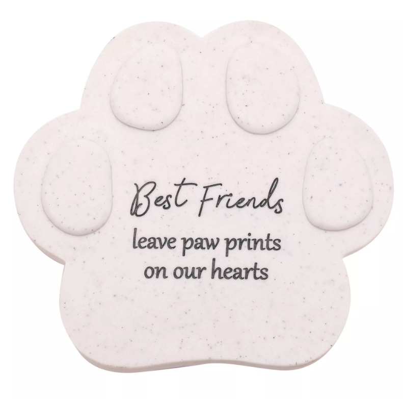 Thoughts of You Pet Memorial Paw Plaque - Large