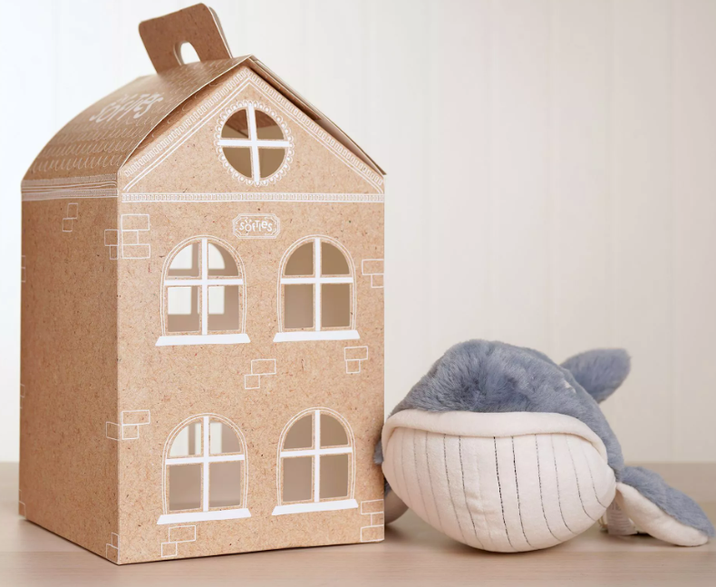 Softies Wilfred The Plush Dark Blue Whale 28cm