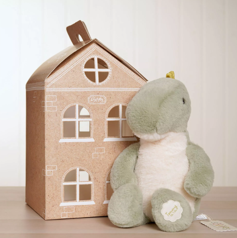 Softies Tommy The Plush Green Dinosaur 30cm
