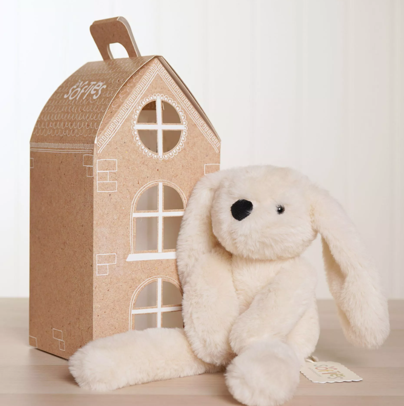 Softies Talia The Plush Long Leg Cream Bunny 35 cm