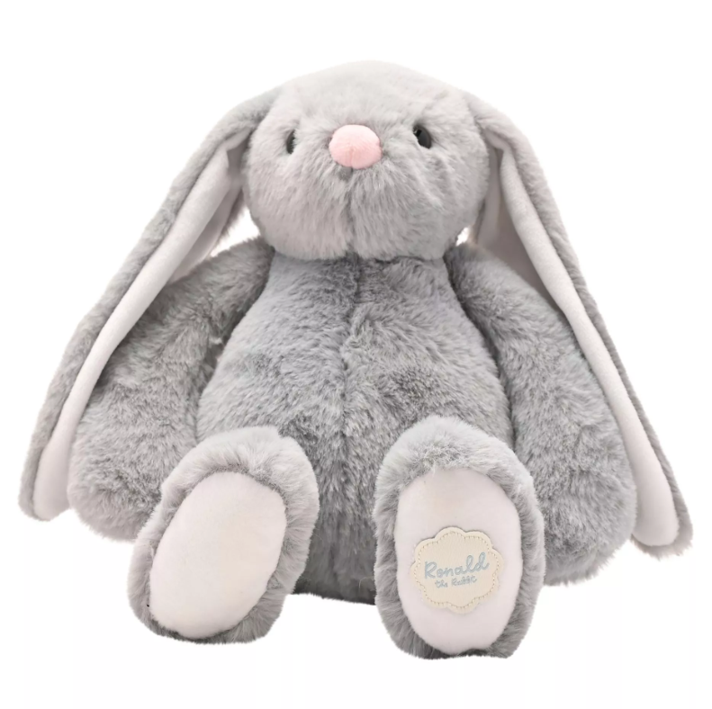 Softies Ronald The Classical Plush Grey Bunny 30 cm