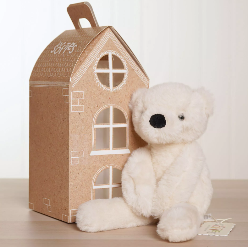 Softies Lola The Long Leg Plush Cream Teddy Bear 30 cm