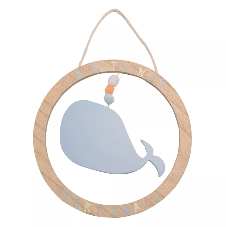Petit Cheri Whale Plaque 24cm
